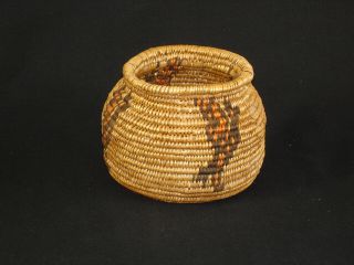 A Paiute Olla,  Native American Indian basket,  circa: 1920 3
