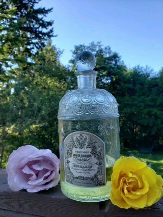 Vintage Guerlain Veritable Eau De Cologne Imperiale Large 1 Quart Bee Bottle