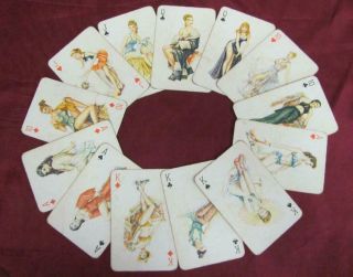 Vintage Pin Up Girls Erotic Playing Cards 38pcs