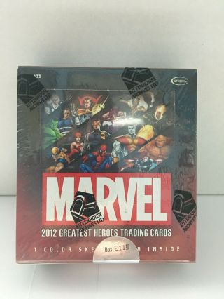 2012 Rittenhouse Marvel Greatest Heroes Trading Card Box,  Sketch