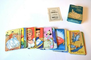 Vintage Pepys Castell Card Game Cinderella Walt Disney Complete Boxed