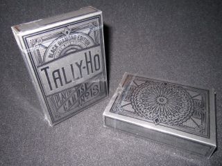 Black Diamond Tally Ho Playing Cards Jackson Robinson - Rare,  Metalluxe,  Foil