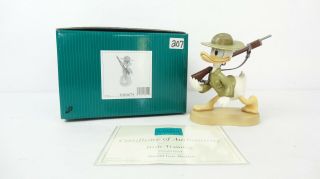Disney Wdcc 4004674 Donald Duck Gets Drafted: Basic Training W/coa