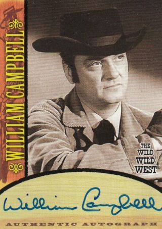 Wild Wild West Season 1 William Campbell As Bender A13 Auto Card
