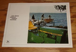 1971 John Deere Lawn & Garden Equipment Sales Brochure 71 Tractor Mower