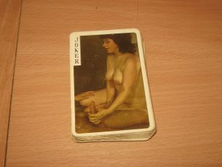 Nude Women Models Playing Cards Swedwn 52,  2 Joker Old Vintage