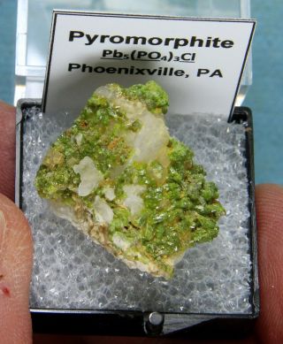 Pyromorphite – Chester County Mine,  PA 3