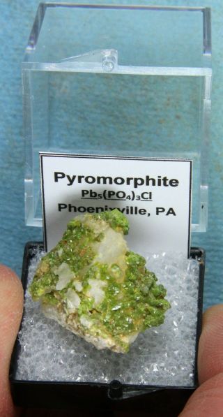 Pyromorphite – Chester County Mine,  PA 5