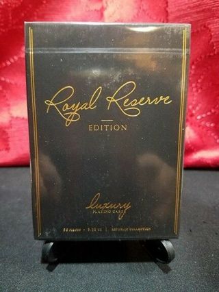 Black Royal Reserve Edition Playing Cards Ellusionist Deck Rare Limited