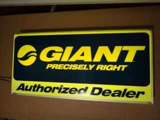Giant Bicycles Company Sign - Dealers Lighted Sign