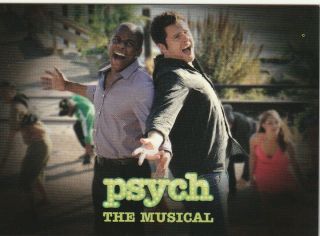 Psych The Musical Very Rare P1 Promo Card 2013 Sdcc Exclusive Cryptozoic