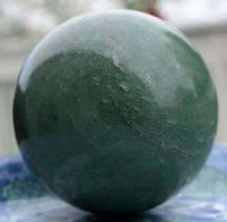 1.  1 Lbs Large Polished Green Agate Quartz Crystal Ball From Brazil 71mm Diameter