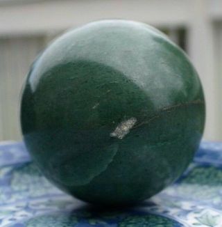 1.  1 LBs Large Polished Green Agate Quartz Crystal Ball from Brazil 71mm Diameter 4