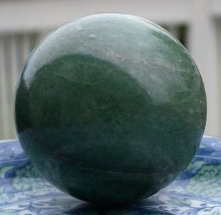 1.  1 LBs Large Polished Green Agate Quartz Crystal Ball from Brazil 71mm Diameter 6