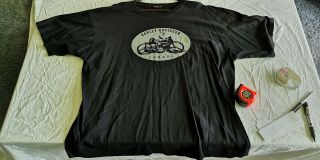 Vintage Harley Davidson Motor Cycles Canada Black T Shirt 243