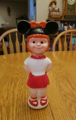 Vintage Soaky Disney Mouseketeer Girl Bath Bubble Soap Toy Bottle Colgate