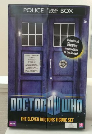 Doctor Who Eleven Doctors Figure Set David Tennant Tom Baker Matt Smith