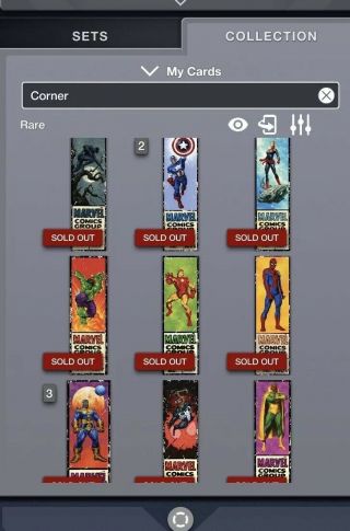 Topps Marvel Collect - Corner Boxes Complete Wave 1 Set - Venom Vision Panther