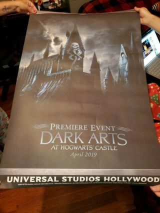 Wizarding World Harry Potter Dark Arts Premiere Event Promo Poster Universal