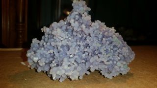 Top Shelf 165g Grape Chalcedony Indonesia Mineral Specimen Bubbly Purple Agate