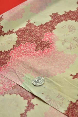YL76/40 Vintage Japanese Fabric Cotton Antique Boro Patch Kusakizome 31.  1 
