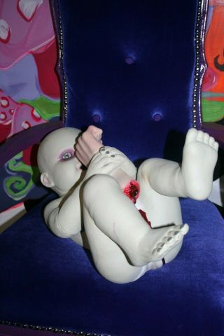 SPIRIT HALLOWEEN Latex Zombie Baby THUMBSUCKER - 6