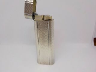 AUTHENTIC CARTIER Silver - Plated Oval Lighter 7