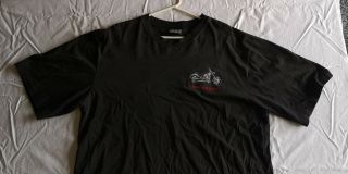 Vintage Harley Davidson Motor Cycle Canadiana Black T Shirt 2