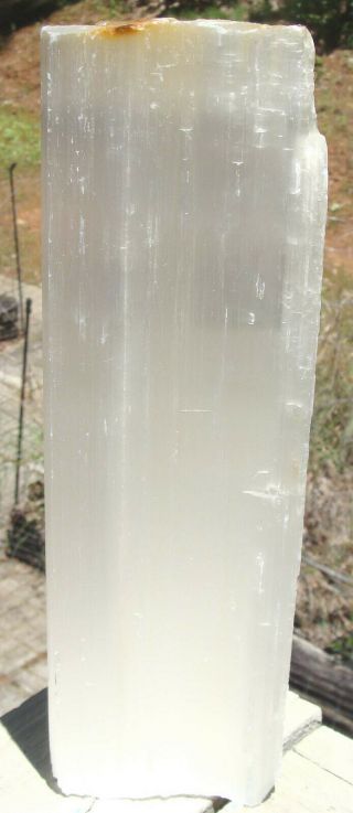 Selenite Log - Large - 6 Lbs 8 Ounces - - 10 1/4 Inches Long - -