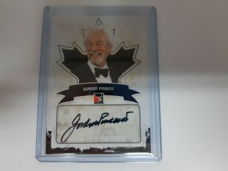 Gordon Pinsent 2011 In The Game Canadiana Certified Autograph Card