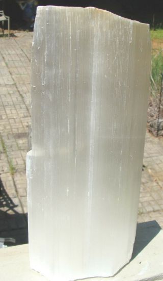 Selenite Log - Large - 6 Lbs 6 Ounces - - 10 Inches Long - -