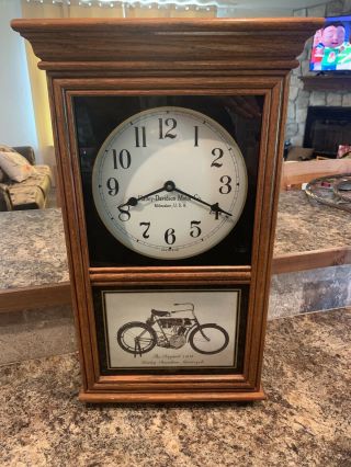 Harley Davidson Wood Clock