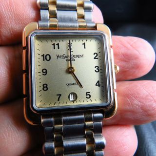 Vintage Swiss Made Ysl Yves Saint Laurent Quartz Lady Watch