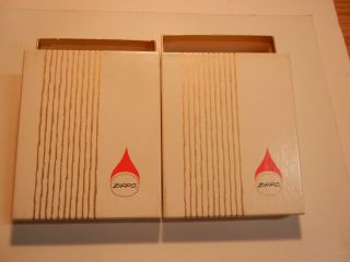 2 Large Vintage Zippo Lighter Empty Boxes With Booklets - - Vgc