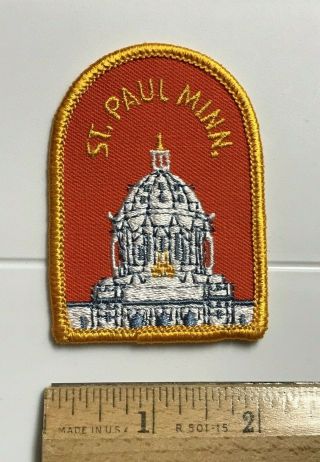 St.  Paul Minnesota Mn Cathedral Saint Paul White Dome Embroidered Patch Badge