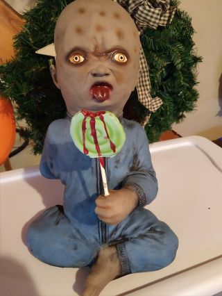 2 Faced Baby Zombie Possessed Prop Decoration Not Animated