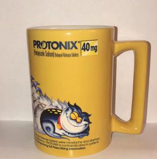 Protonix Vintage Pharma Coffee Mug Cup Drug Rep Doctor Nurse Giveaway
