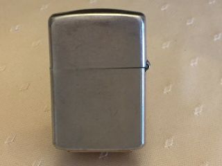 Rare 1948 - 49 3 Barrel Hinge Zippo Lighter With Matching Insert 2