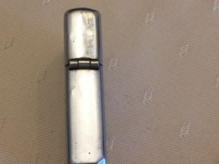 Rare 1948 - 49 3 Barrel Hinge Zippo Lighter With Matching Insert 3