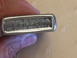 Rare 1948 - 49 3 Barrel Hinge Zippo Lighter With Matching Insert 6