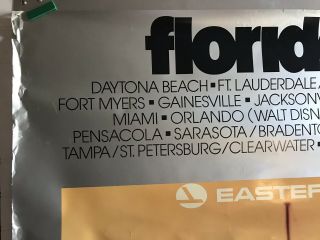 Florida Eastern Airline Poster 30” X 40”