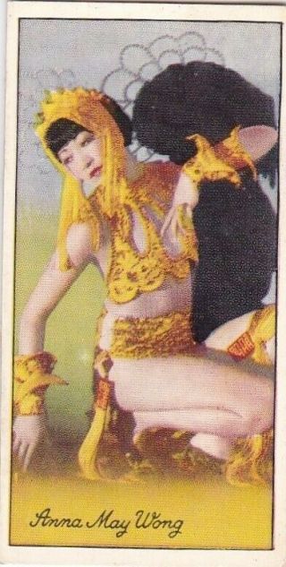 Anna May Wong - Carreras Hollywood " Famous Film Stars " Pin - Up 1935 Cig Card