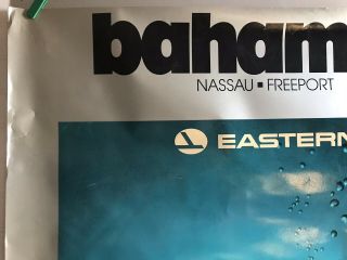 Bahamas • Nassau • Freeport • Eastern Airline Poster 30” X 40”