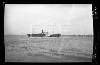 1935 Ss Eberstein Ocean Liner Ship Old Photo Negative 712b