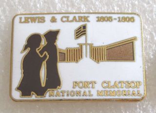 Fort Clatsop National Memorial Tourist Souvenir Pin - Oregon Lewis & Clark 1805