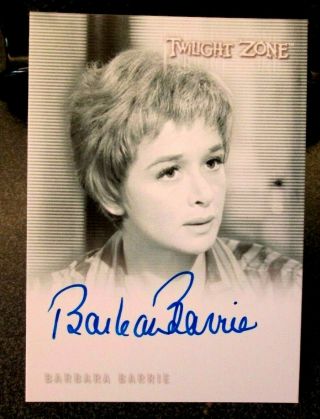 2019 Twilight Zone Serling Edition Autograph Barbara Barrie A - 157 In Hard Case