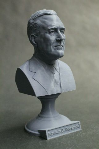 Franklin D Roosevelt (fdr) 5 Inch 3d Printed Bust Usa President 32 Art