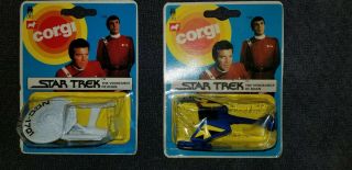 Rare Set Star Trek Corgi Enterprise & Klingon " Vengeance Of Khan " Wrath Of Khan