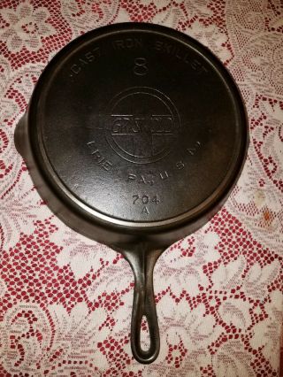 Antique Griswold Cast Iron Skillet Frying Pan 8 Large Slant Logo