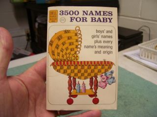 Vintage Dell Purse Book 3500 Names For Baby 1969